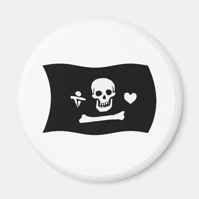 Aimant Drapeau de Stede Bonnet (Devant)