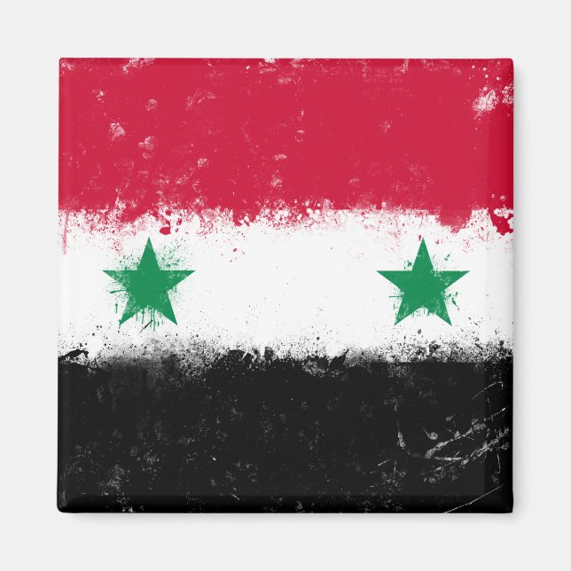Aimant Drapeau de Syrie (Devant)