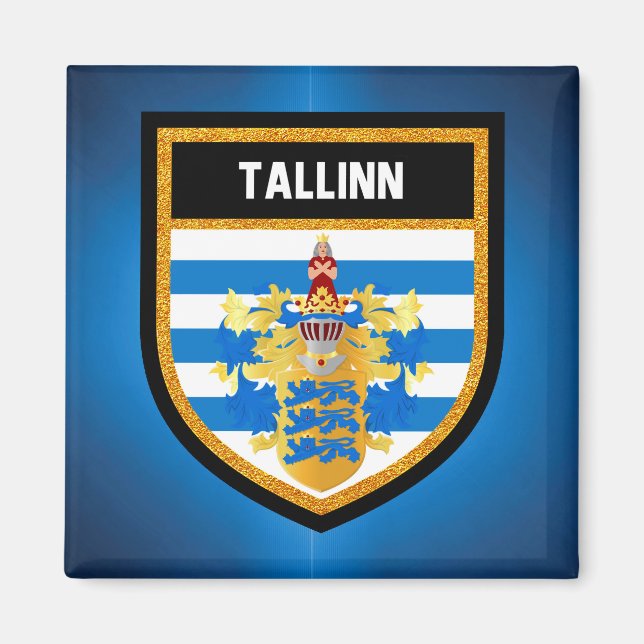 Aimant Drapeau de Tallinn (Devant)