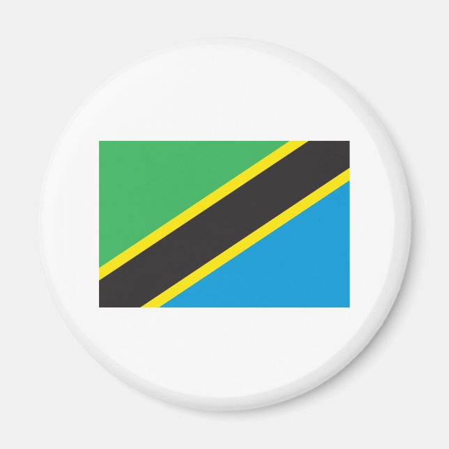 Aimant Drapeau de Tanzanie (Devant)