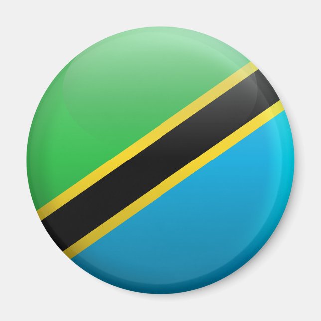 Aimant Drapeau de Tanzanie (Devant)