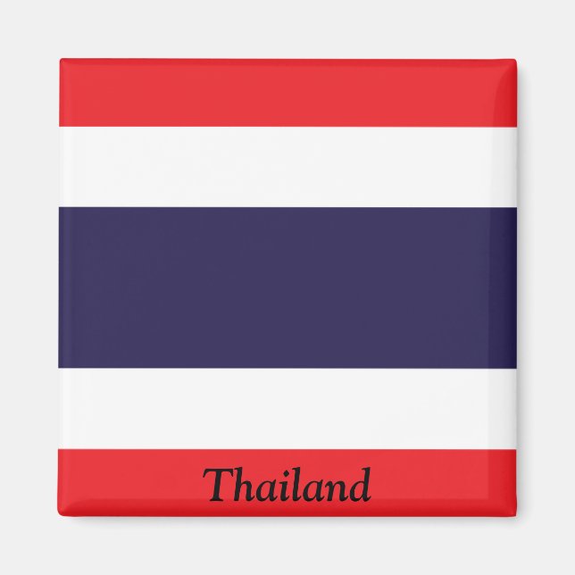 Aimant Drapeau de Thaïlande (Devant)