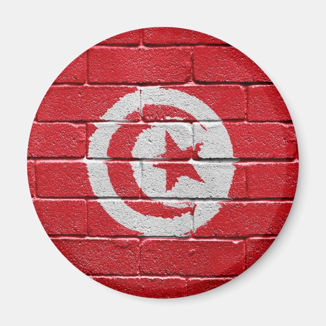 Aimant Drapeau de Tunisie (Devant)