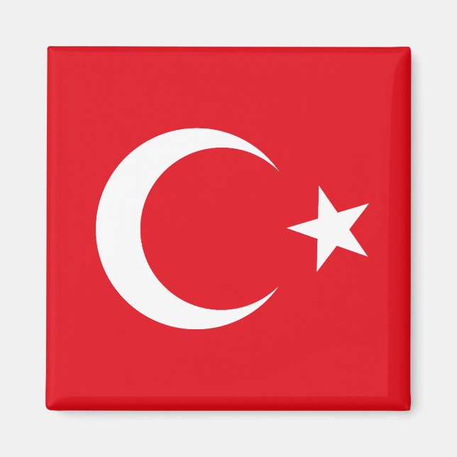 Aimant Drapeau de Turquie (Devant)