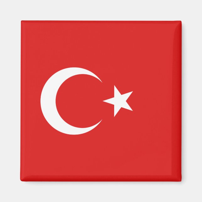 Aimant Drapeau de Turquie (Devant)