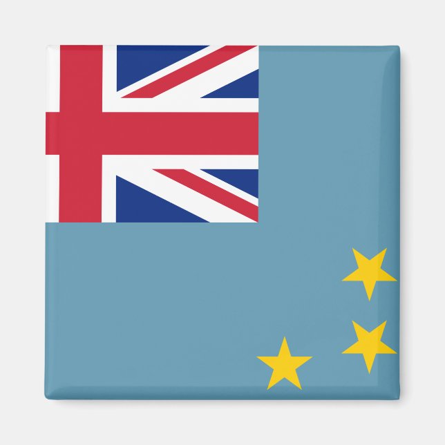Aimant Drapeau de Tuvalu (Tuvaluan) (Devant)
