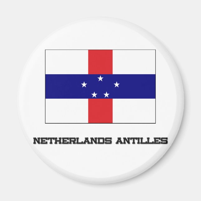 Aimant Drapeau des Antilles Pays-Bas (Devant)