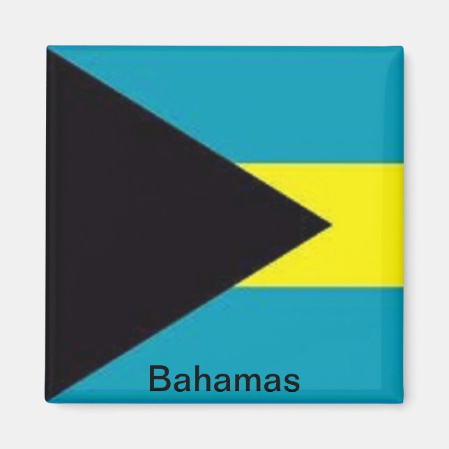 Aimant Drapeau des Bahamas (Devant)