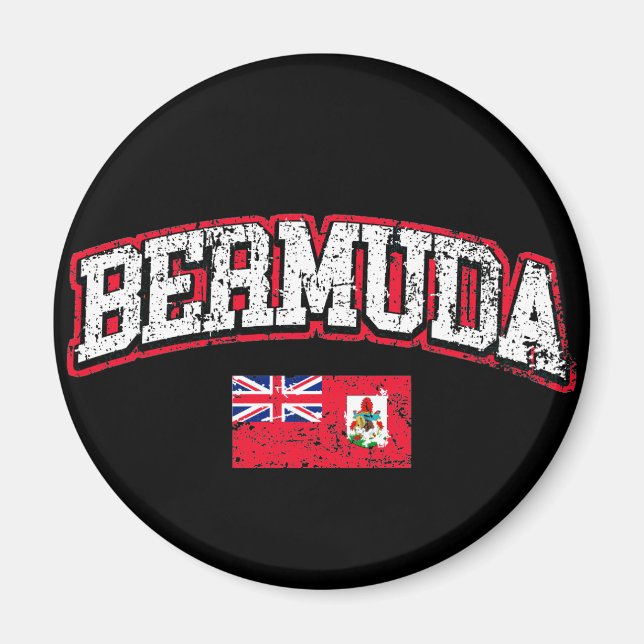 Aimant Drapeau des Bermudes (Devant)