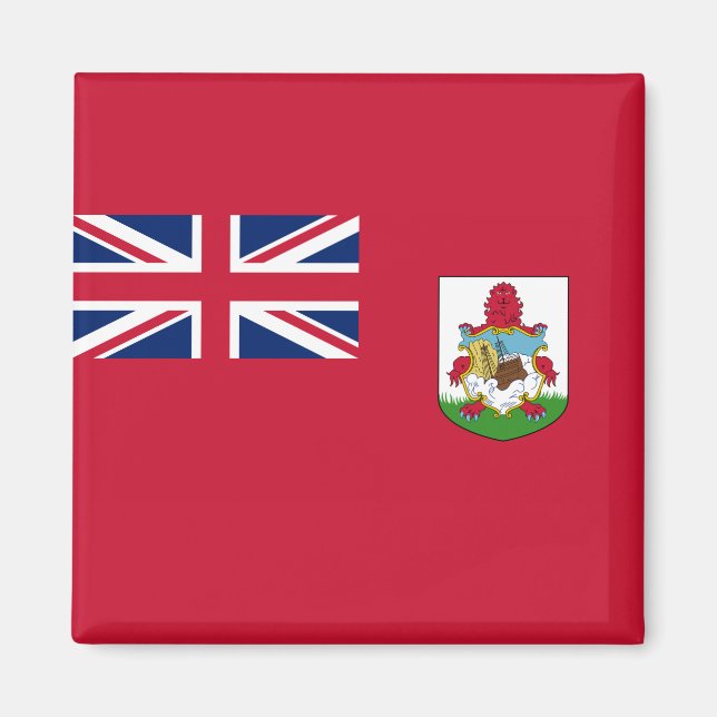 Aimant Drapeau des Bermudes (Bermudes) (Îles des Caraïbes (Devant)