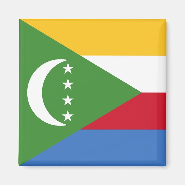 Aimant Drapeau des Comores (Devant)
