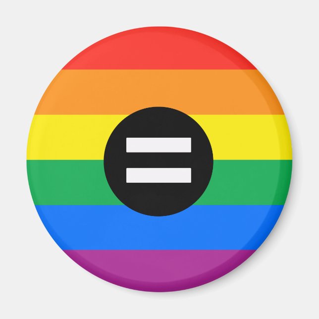 Aimant Drapeau des droits gays (Devant)