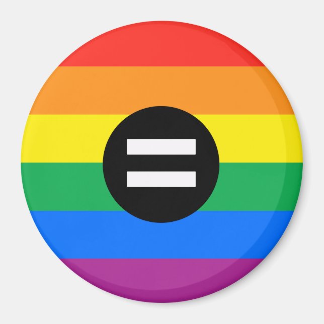Aimant Drapeau des droits gays (Devant)