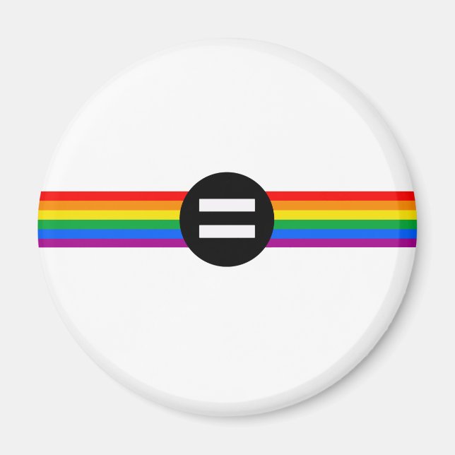 Aimant Drapeau des droits gays (Devant)