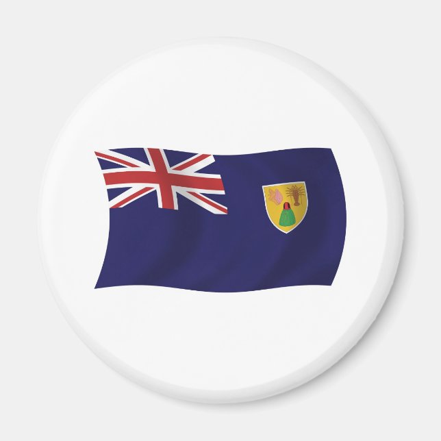 Aimant Drapeau des Îles Turques-et-Caïques (Devant)