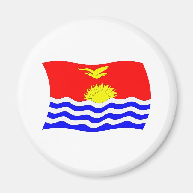 Aimant Drapeau des Kiribati (Devant)