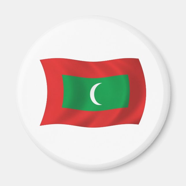 Aimant Drapeau des Maldives (Devant)