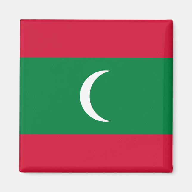 Aimant Drapeau des Maldives (Devant)