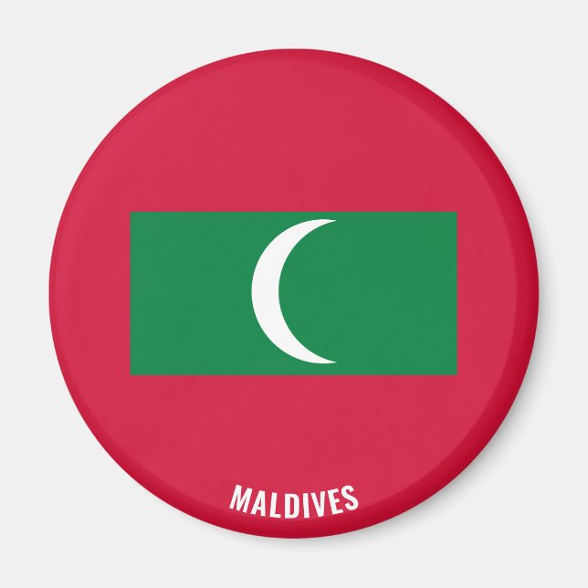 Aimant Drapeau des Maldives charmant patriotique (Devant)