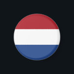 Aimant Drapeau des Pays-Bas<br><div class="desc">Un cadeau idéal pour tous ceux qui sont patriotes de leur pays !</div>