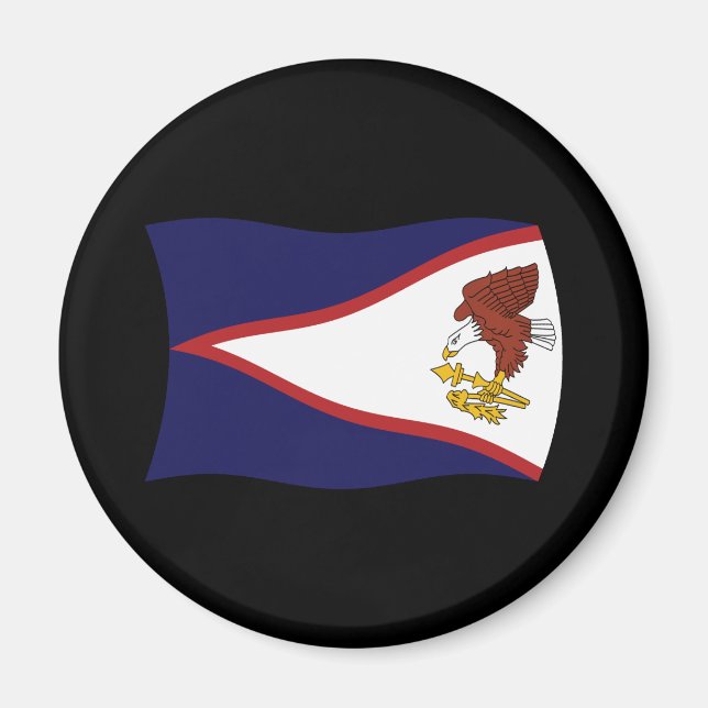 Aimant Drapeau des Samoa américaines (Devant)