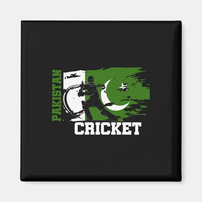Aimant Drapeau des Supporters de Cricket Pakistan Cricket (Devant)