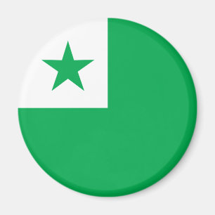 Aimant Drapeau d'espéranto,