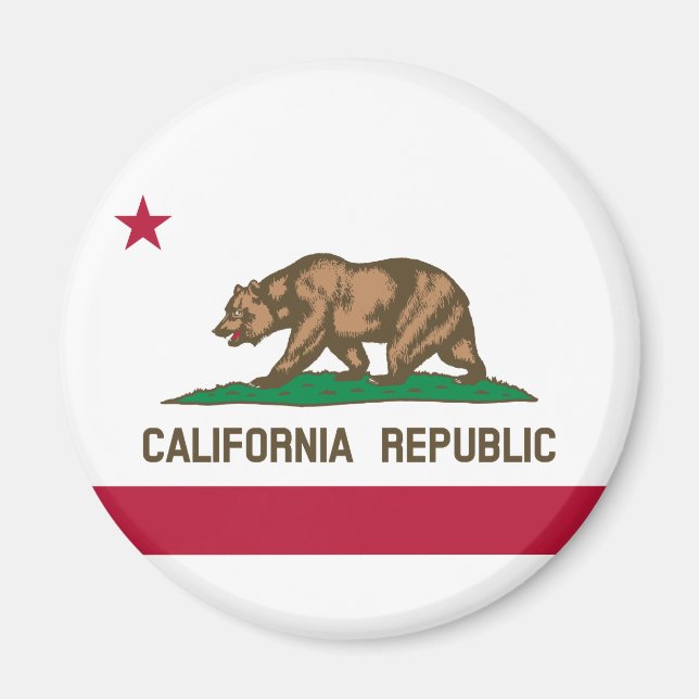 Aimant Drapeau d'État de Californie (Devant)