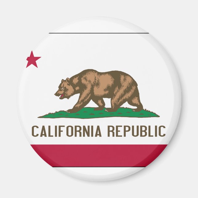 Aimant Drapeau d'État de Californie (Devant)