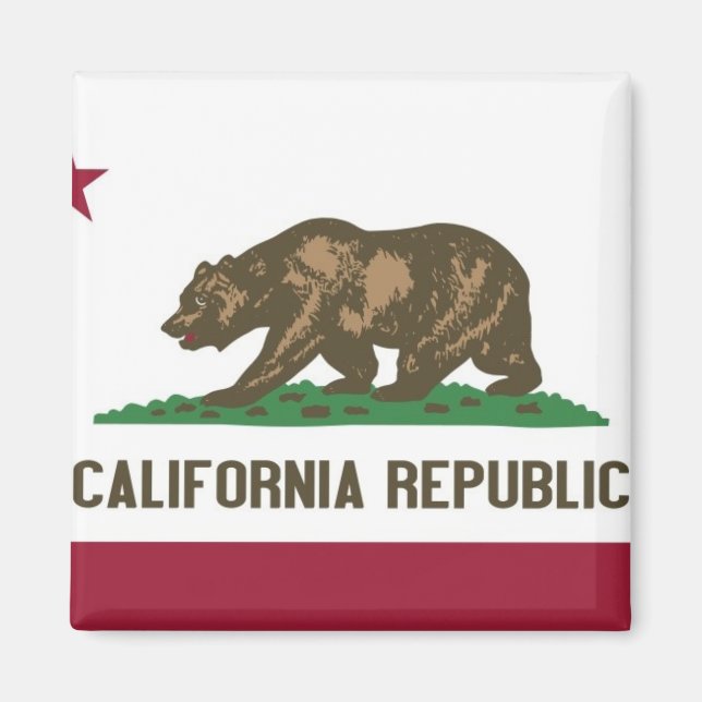 Aimant Drapeau d'État de Californie (Devant)