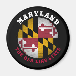 AIMANT DRAPEAU D'ÉTAT DE LA VIEILLE LIGNE DE MARYLAND