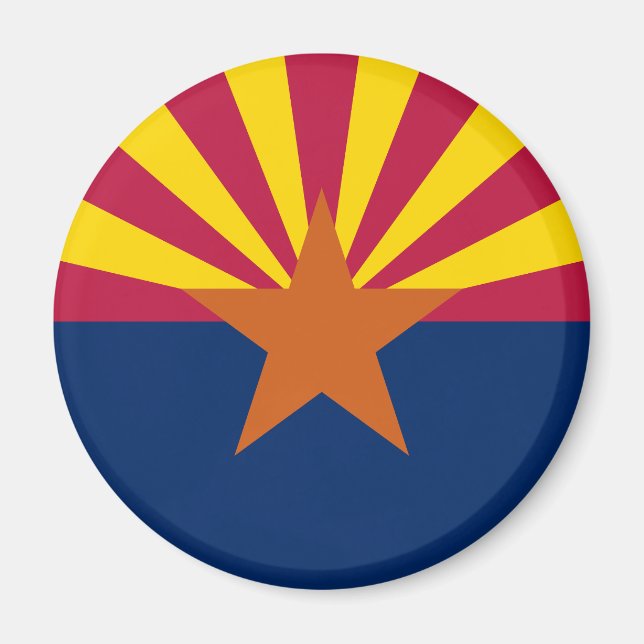Aimant Drapeau d'État de l'Arizona (Devant)