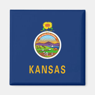 Aimant Drapeau d'État du Kansas