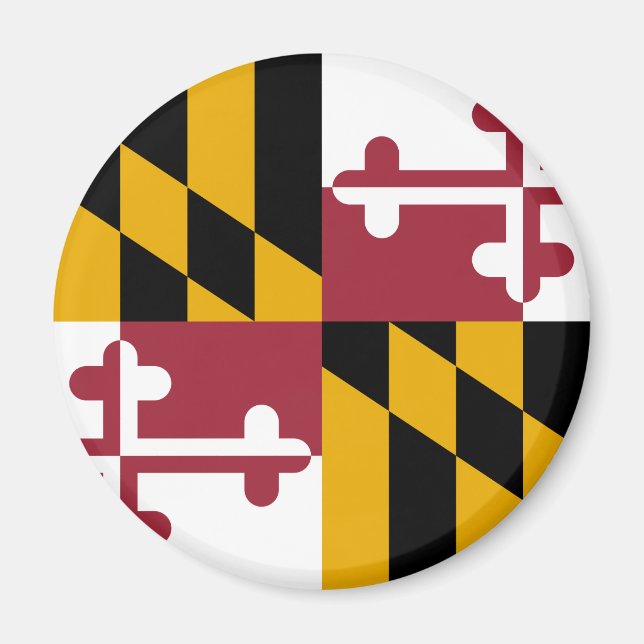 Aimant Drapeau d'État du Maryland (Devant)