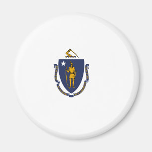 Aimant Drapeau d'État du Massachusetts