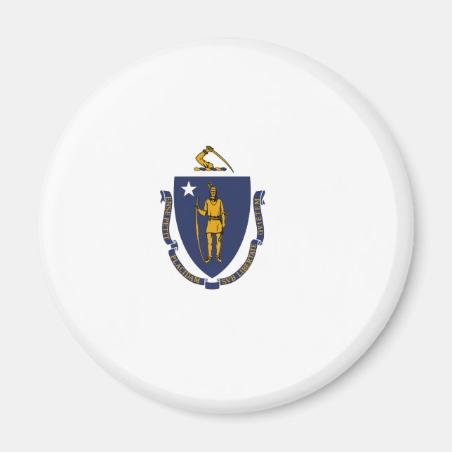 Aimant Drapeau d'État du Massachusetts (Devant)