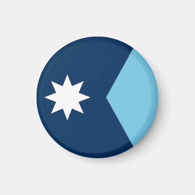 Aimant Drapeau d'État du Minnesota États-Unis (Devant)