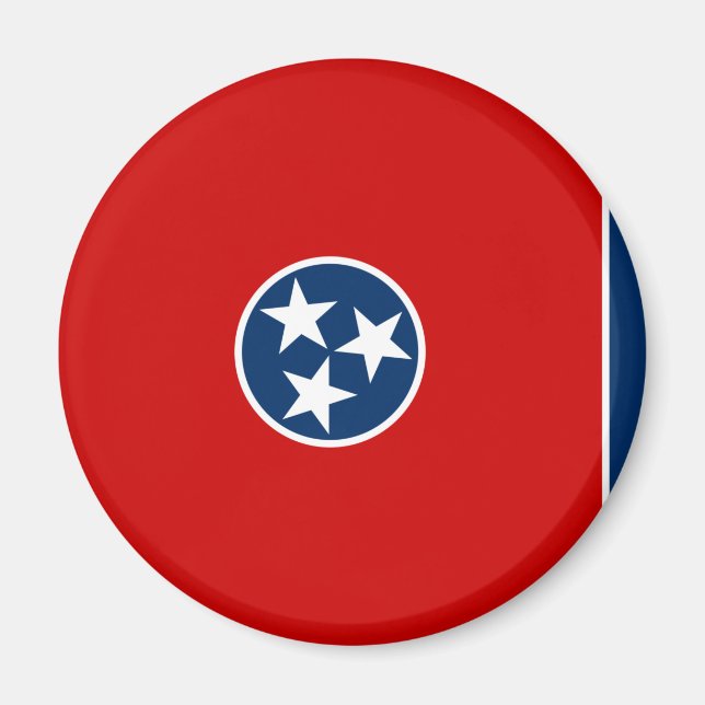 Aimant Drapeau d'État du Tennessee (Devant)
