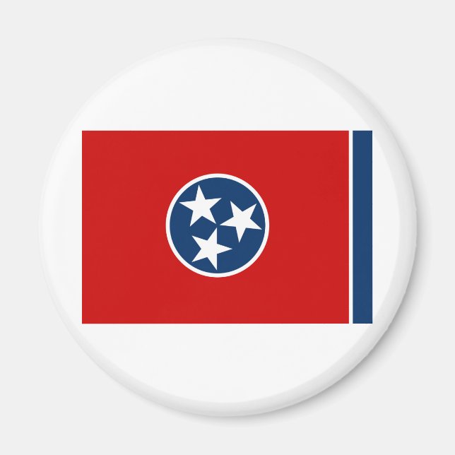 Aimant Drapeau d'état du Tennessee (Devant)