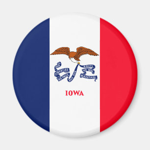 Aimant Drapeau d'État Iowa