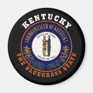 AIMANT DRAPEAU D'ÉTAT KENTUCKY BLUEGRASS