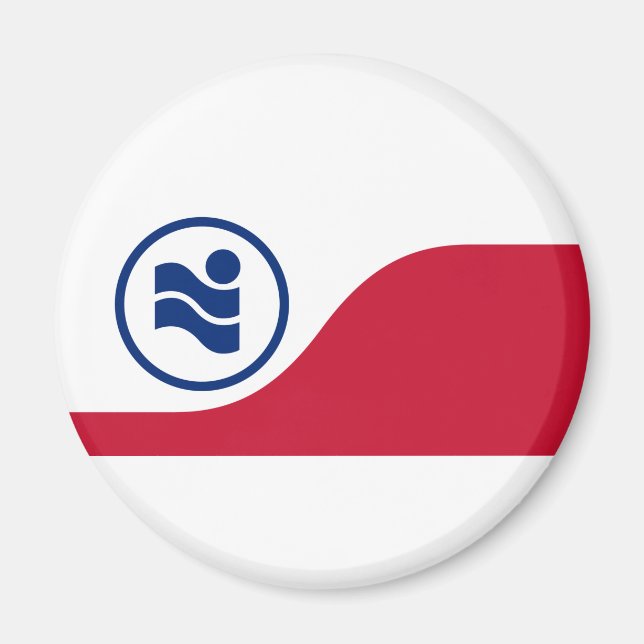 Aimant Drapeau d'Irving, Texas (Devant)