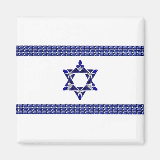Aimant Drapeau d'Israël (Devant)