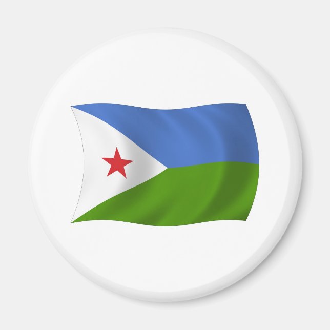 Aimant Drapeau Djibouti (Devant)