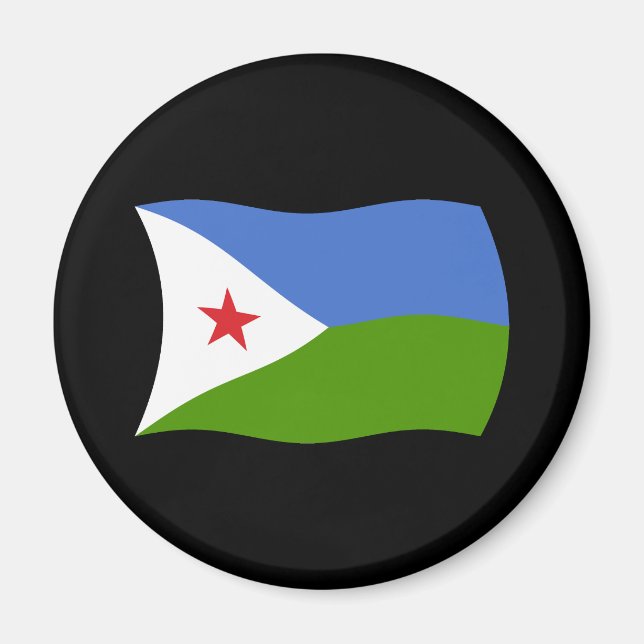Aimant Drapeau Djibouti (Devant)