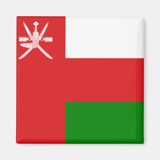 Aimant Drapeau d'Oman (Devant)