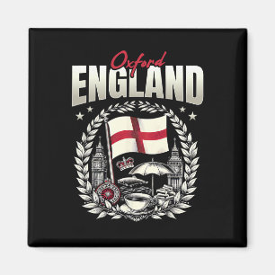 Aimant Drapeau d'Oxford Angleterre Souvenir Vacances à Ox