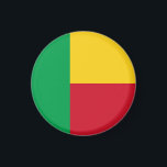 Aimant Drapeau du Bénin<br><div class="desc">Un cadeau idéal pour tous ceux qui sont patriotes de leur pays !</div>