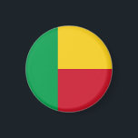 Aimant Drapeau du Bénin<br><div class="desc">Un cadeau idéal pour tous ceux qui sont patriotes de leur pays !</div>