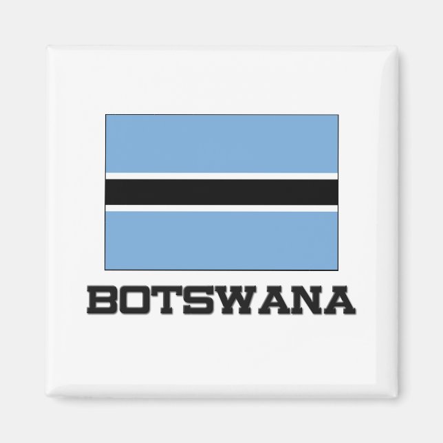 Aimant Drapeau du Botswana (Devant)